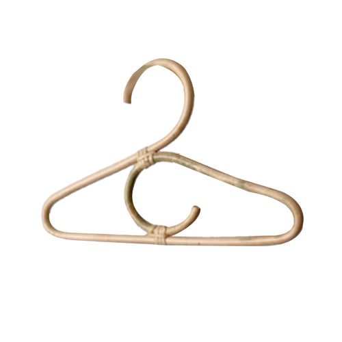 Rattan Clothes Hanger Style Kids Garments Organizer Rack Children Hanger Kids Room Decoration Hanger for Clothes Promotion