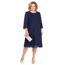 Fast Shipping Mother of The Bride Dresses 2021 Chiffon Plus Size Long Sleeve Wedding Party Gown robe de soirée de mariage платье