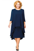 Fast Shipping Mother of The Bride Dresses 2021 Chiffon Plus Size Long Sleeve Wedding Party Gown robe de soirée de mariage платье