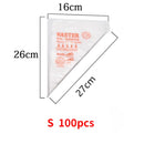100 PCS Disposable Pastry Bag S/M/L Size Confectionery Bags For Cake Fondant Decorating Kitchen Baking Piping Bag Tools