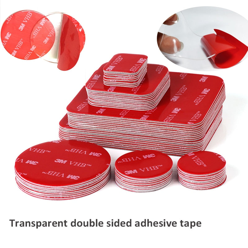 Transparentes doppelseitiges Acryl-Klebeband VHB 3M starker selbstklebender Patch wasserdicht keine Spuren hohe Temperaturbeständigkeit