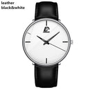 Reloj para hombre 2021, relojes de moda para hombre, reloj de pulsera de cuarzo con correa de malla de acero inoxidable ultrafino negro clásico, reloj masculino