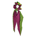 Anime Demon Slayer Cosplay Hair Ring Ribbon Nezuko Zenitsu Tanjirou Fashion Scrunchies Hair Accessories Girl Costume Props