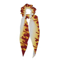 Anime Demon Slayer Cosplay Hair Ring Ribbon Nezuko Zenitsu Tanjirou Fashion Scrunchies Hair Accessories Girl Costume Props