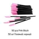 Disposable Eyelash Brush 25/50 Pcs Crystal Eye Brush Diamond Handle Mini Mascara Wands Brush Eyelash Extension Makeup Brush Set