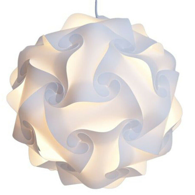 Dia.25CM Modern Ceiling Lampshade Elements IQ Puzzle Jigsaw Lamp Shade Creative DIY Chandelier Light