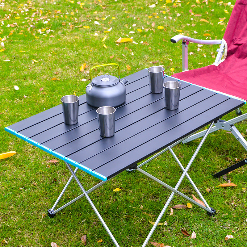 Mesa plegable portátil ultraligera para acampar, mesa plegable para cenar al aire libre, aleación de aluminio de alta resistencia para fiesta en el jardín, Picnic, barbacoa