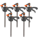 DTBD 4 Inch 2/3/4/5/10Pcs Woodworking Work Bar F Clamp Clip Set Hard Quick Ratchet Release DIY Carpentry Hand Tool Gadget