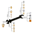 KeePang E3D V6 Düse Mini Spanner M2 M2.5 M3 M4 Schraube Mutter Sechskant Kreuzschlüssel Hülsenbuchse Wartung Modellauto Radwerkzeug