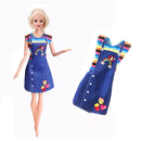 Fashion Elegant Barbies Dress + 1 Shoes Casual Wear For 11.8 Inch Barbie Clothes Accesorios Shoes,Toys For Girls,Birthday Gift