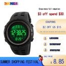 SKMEI Brand Men Sports Watches Fashion Chronos Countdown Waterproof LED Digital Watch Man Military Wrist Watch Relogio Masculino