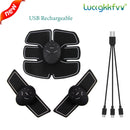 USB Rechargeable EMS Muscle Stimulator Wireless Buttocks Hip Trainer Abdominal ABS Stimulator Fitness Body Slimming Massager