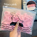 50/100pcs/Set Girls Colorful Nylon Small Elastic Hair Bands Children Ponytail Holder Scrunchie Headband Kids Hair Accessories