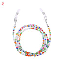 Bohemian Colored Mask Strap Beaded Glasses Chains Women Face Mask Lanyard Anti Slip Women&