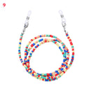 Bohemian Colored Mask Strap Beaded Glasses Chains Women Face Mask Lanyard Anti Slip Women&