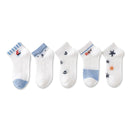 5 Pairs/Lot Children Cotton Socks Boy Girl Baby Infant Ultrathin Fashion Breathable Solid Mesh Socks For Summer 1-12T Teens Kids