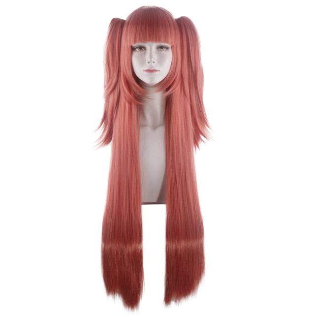 Kakegurui Yumeko Jabami Cosplay pelucas largo negro recto Cosplay peluca Halloween resistente al calor pelo sintético