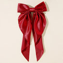 New Women Large Bow Hairpin Summer Chiffon Big Bowknot Stain Bow Barrettes Women Solid Color Ponytail Clip Hair Accessories