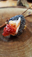 Dr Stone natural Stone Vanadinite Stone 22 carat gold plated women Bangle WHSR33