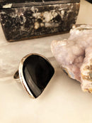 Dr Stone Natural Stone Women 'S Agate Stone adjustable Ring AHL18