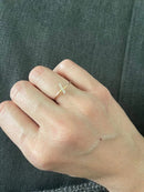 100PCS Sparkling Bar Stacking Ring for Women Silver Jewelry Clear CZ Zircon Wedding Engagement Gift