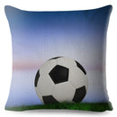 45*45cm Pillow Cover Cartoon Football Print Square Cushion Cover Linen Throw Pillows Cases Sofa Home Decor Cushion Covers