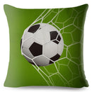 45*45cm Pillow Cover Cartoon Football Print Square Cushion Cover Linen Throw Pillows Cases Sofa Home Decor Cushion Covers