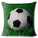45*45cm Pillow Cover Cartoon Football Print Square Cushion Cover Linen Throw Pillows Cases Sofa Home Decor Cushion Covers