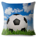 45*45cm Pillow Cover Cartoon Football Print Square Cushion Cover Linen Throw Pillows Cases Sofa Home Decor Cushion Covers