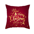Christmas Cushion Cover Red Home Decor Sofa Pillow Case Cover Seat Car Throw Pillowcase Christmas 45*45 Pillows For Home