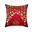 Christmas Cushion Cover Red Home Decor Sofa Pillow Case Cover Seat Car Throw Pillowcase Christmas 45*45 Pillows For Home