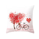 Cushion Cover Red Lovers Wedding Party Decorative Sofa Cover Case Seat Car Home Decor Throw Pillows 45x45cm Decor Home