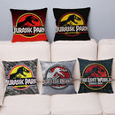 Pillow Cover Super Jurassic Park Dinosaur Print Throw Soft Plush Cushion Cover 45*45 Pillowcase Sofa Home Decor Cushion Covers