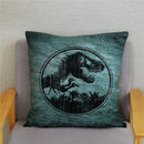 Pillow Cover Super Jurassic Park Dinosaur Print Throw Soft Plush Cushion Cover 45*45 Pillowcase Sofa Home Decor Cushion Covers