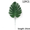 Artificial Tropical Palm Leaves Hawaiian Luau Party Summer Jungle Theme Party Decoration Wedding Birthday Home Table Decor