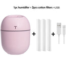 200ML Mini Ultrasonic Air Humidifier Romantic Light USB Essential Oil Diffuser Car Purifier Aroma Anion Mist Maker With LED Lamp