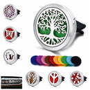Refillable Car Air Freshener Smell Perfume Diffuser Clip Auto Vent Essential Oil Stainless Steel Locket Interior Accessories