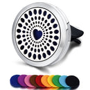 Refillable Car Air Freshener Smell Perfume Diffuser Clip Auto Vent Essential Oil Stainless Steel Locket Interior Accessories