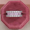 2021 New Luxury Fashion 925 Sterling Silver Pink Engagement Wedding Band Eternity Ring For Women Christmas Gift Love Jewelry Z2