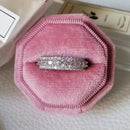 2021 New Luxury Fashion 925 Sterling Silver Pink Engagement Wedding Band Eternity Ring For Women Christmas Gift Love Jewelry Z2