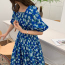 floral printed women chiffon long dress 2012#