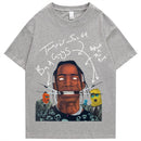 Camiseta de gran tamaño Travis Scott AstroWorld Tour para hombre y mujer, camisetas con estampado de letras 1:1, ropa informal estilo hip hop, camiseta ASTROWORLD de kanye west