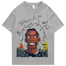 Camiseta de gran tamaño Travis Scott AstroWorld Tour para hombre y mujer, camisetas con estampado de letras 1:1, ropa informal estilo hip hop, camiseta ASTROWORLD de kanye west