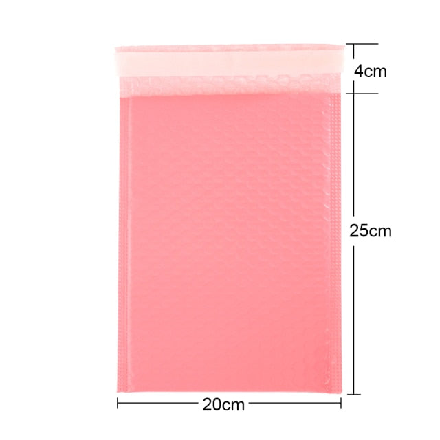 50pcs/Lot Pink Foam Envelope Bags Self Seal Mailers Padded Shipping Envelopes With Bubble Mailing Bag Shipping Gift Packages Bag