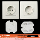 10pcs EU Power Socket Electrical Outlet Baby Kids Child Safety Guard Protection Anti Electric Shock Plugs Protector Rotate Cover