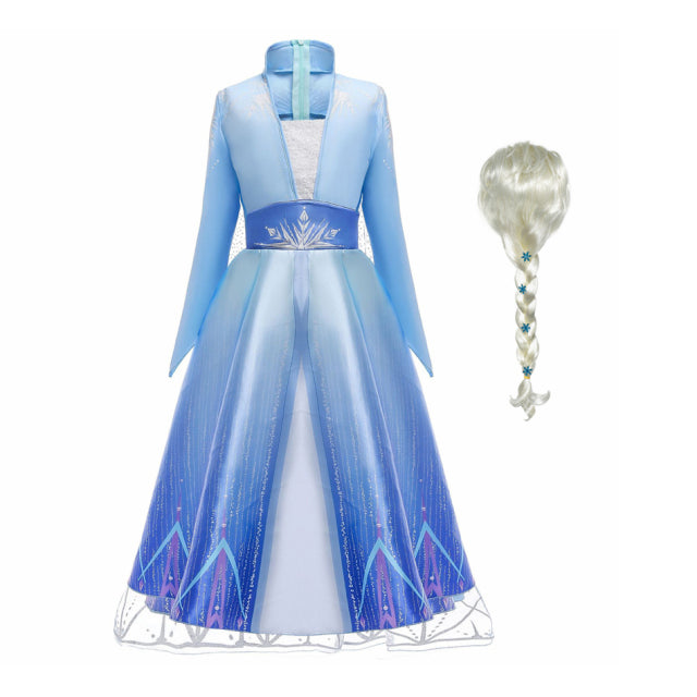 Frozen Mädchenkleid Elsa 2 Cosplay Kostüm Kinder Fancy Kinderkleider Prinzessin Vestidos Infantil Snow Queen Disney