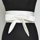 Women Lace Up Belt New Bowknot Belts for Women Longer Wide Bind Waistband Ties Bow Ladies Dress Decoration Fashion Pu 2020 Adult