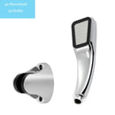 ZhangJi, gran oferta, cabezal de ducha de 300 agujeros, flujo de ahorro de agua con boquilla de pulverización de alta presión de lluvia ABS cromada, accesorios de baño