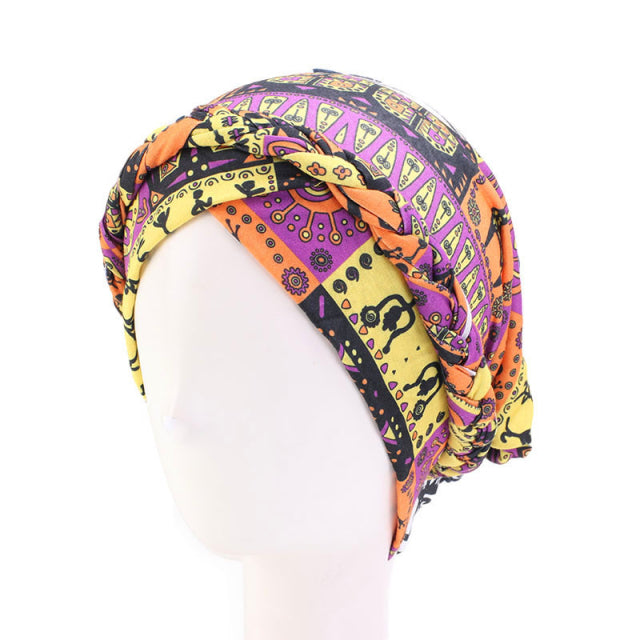 Cotton print muslim turban scarf for women islamic inner hijab caps Arab wrap head scarves femme musulman turbante mujer