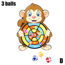 Children Target Sticky Ball Throw Dartboard Sports Kids Educational Board Games With Darts Ball Parent-child Interactive Toys